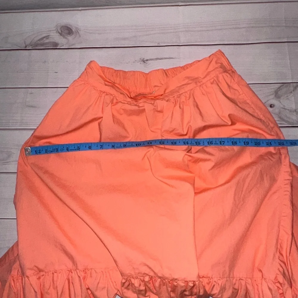 a new day Peach Midi Skirt Size Medium Church School Office Lightweight Cutr